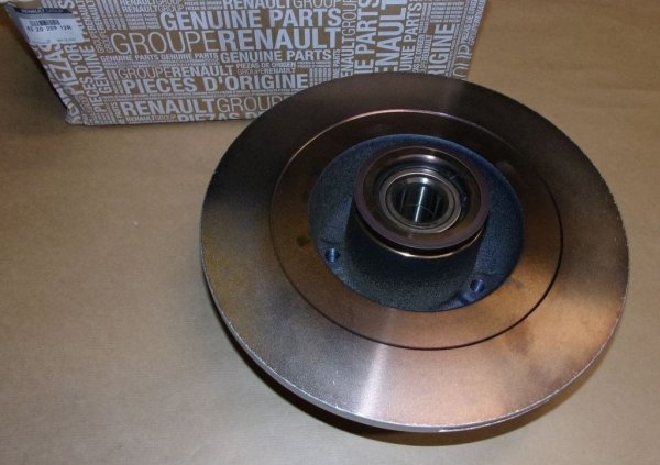 Original Bremsscheibe 290mm hinten mit Radlager  für RENAULT Megane IV  , 432020912R