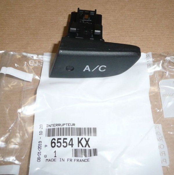ORIGINAL Knopf Schalter Bedienelement Klimaanlage oCitroen C1 Peugeot 107  , 6554KX , 6554.KX