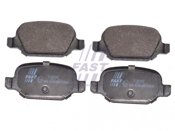 BREMSBELÄGE FIAT PANDA 03> HINTEN OHNE SENSOR 1.4