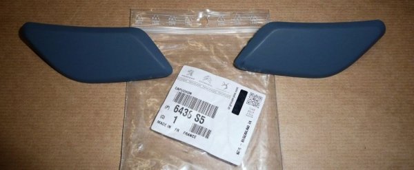 ORIGINAL satz Kappe Abdeckung Scheinwerferreinigung Waschwasserdüse Rechts + Links PEUGEOT 307 6438S5