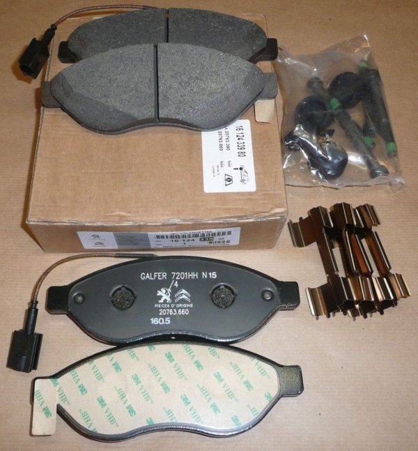 ORIGINAL Citroen Peugeot Bremsbeläge vorne JUMPER BOXER 1600kg , 1647863980 ,  PEUGEOT, 1647863980, PEUGEOT, 1612433980, CITROEN, 1411457380, 425357, 425358, 425462, FIAT, 6001073131, 71770032, 71773146, 77364160, 77366018, 77366019, 77366020, 77367091, 1