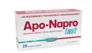 AUROVITAS ,Apo-Napro Fast 220 mg, 20 kapsułek miękkich