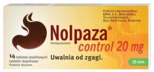 NOLPAZA CONTROL 20mg 14 tabletek