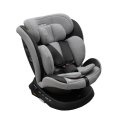 Fotelik samochodowy KIDS ZONE i-Size obrotowy 360° ISOFIX 40-150 cm 0-36 kg CZARNO-SZARY