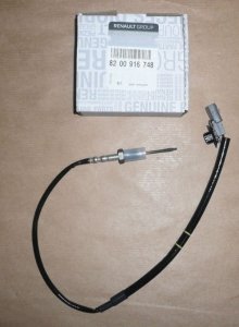Capteur de température des gaz d'échappement Renault Master 2010- III 2.3 dci, 8200916748