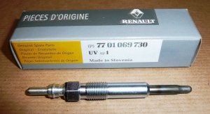 Original  Bougie de préchauffage Renault Clio II, Dacia Logan 1.5 dCi F9Q Renault Clio III, Renault Espace 3/4, Renault Kangoo, 