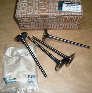 Original  Soupapes d'admission Renault Clio II, Renault Modus 1.6 16V Renault Fluence, Renault Kangoo I, II, Renault Megane I, I