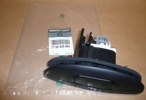 Original  Serrure de coffre Renault Scenic I Lift 00-03 noir sans clé ,  7700435694
