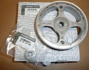 Original  Poulie d'arbre à cames Renault Laguna 1.4/1.6 16V diamètre 113mm/12mm/38 dents K4M, K4J, F4P Renault Modus, Trafic I, 