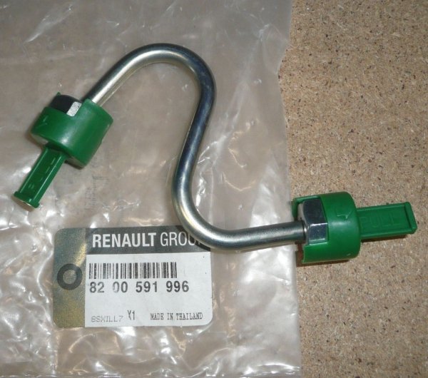 Original  Conduite métallique d'injection Renault Kadjar 1.5DCI Renault Clio II, III, IV, V, Renault Captur, Renault Kangoo I, II, III, Renault Laguna III, Renault Modus, Renault Mégane II, III, IV, Renault Scénic II, III, IV, Renault Fluence, Renault L