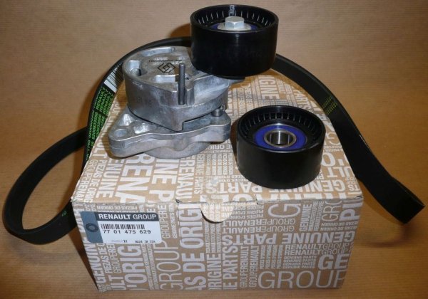 Original  Kit de Courroie Trapézoïdale Renault Trafic II 2.5dci Renault Master II,III Sans Climatisation ,  7701475629