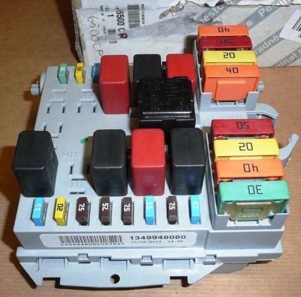 boîte à fusibles relais CITROEN JUMPER PEUGEOT BOXER FIAT DUCATO, 6500cp, 6500.cp, 1349948080