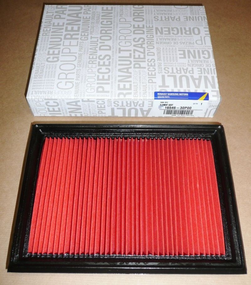 Filtre à air Renault Koleos 2.5, 1654630P00, 