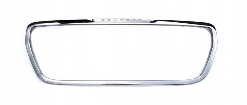 Cadre chromé grille butée avant Peugeot 3008 09- lift, 1611182780