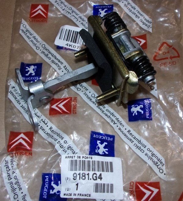 Bande d'arrêt de porte d'origine pour les portes avant peugeot Partner citroen Berlingo 96-08, 9181G4, 9181.G4