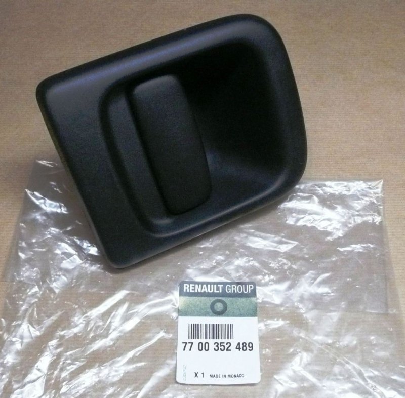 Original  Poignée extérieure Renault Master II avant droite 97-06 plastique/noire/texture ,  7700352489
