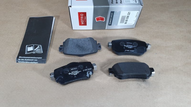 Jeu de plaquettes de frein arrière d'origine Renault Kadjar, 8660006321