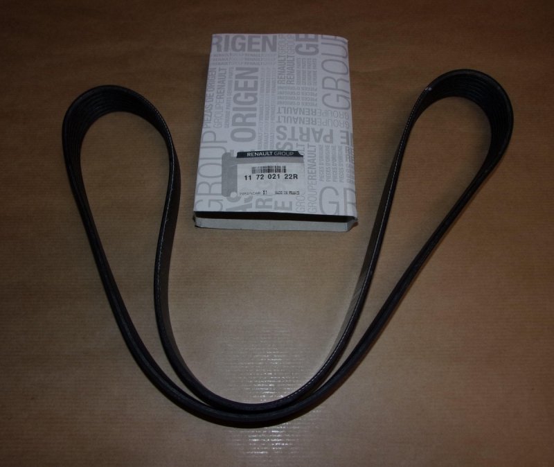 Courroie d'alternateur 6PK1125 Renault Megane II, III, 117202122R, 