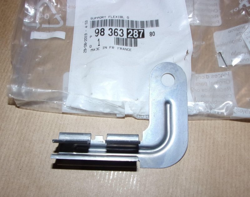 Support de câble de frein Citroën C4 Picasso, 9836328780, 9836328780, 