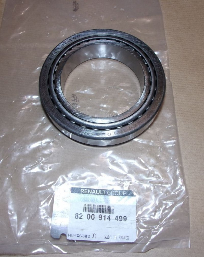 Original  Roulement de boîte de vitesses Renault Arkana, Renault Captur TL4/8D Duster I, II 38.5x67x16.6 , 8200914499