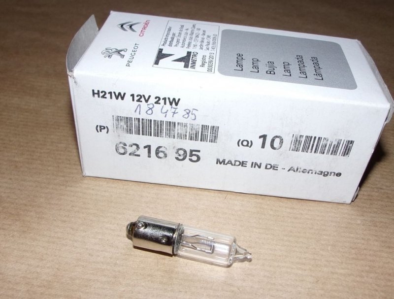 Original Ampoule Citroen Peugeot 12V – 21W , 621695 , 6216.95