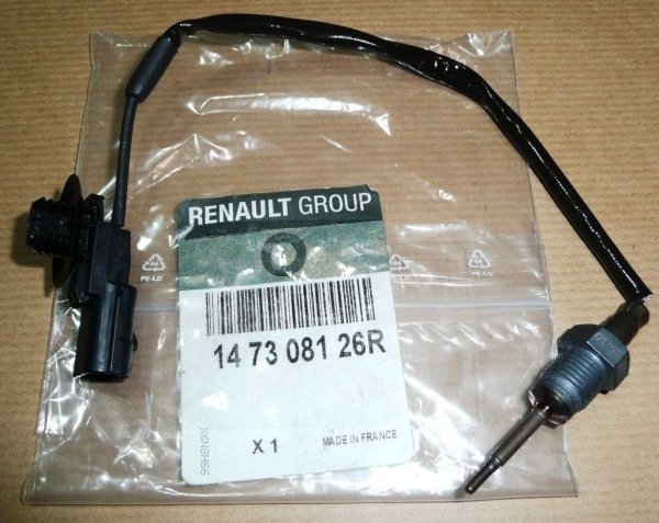 Sonde de température d'échappement d'origine Turbolader 30 cm pour Renault 1.5 dci, 147308126R