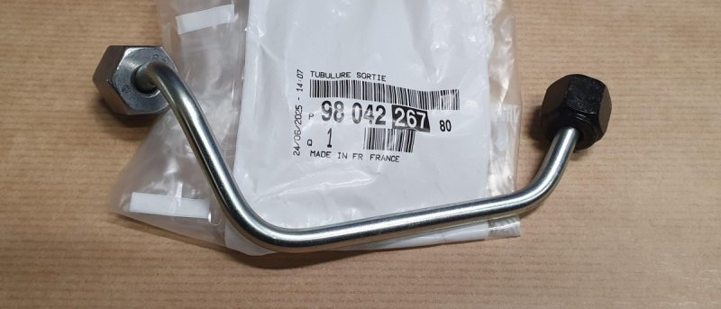 Conduite d'injection Citroën C2, Citroën C3, Citroën C4, Peugeot 207 1.6 HDI, 9804226780, 9804226780,