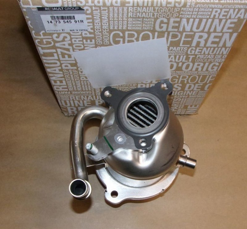 Refroidisseur de gaz d'échappement EGR Renault Espace IV 2.0DCI, 147354591R,