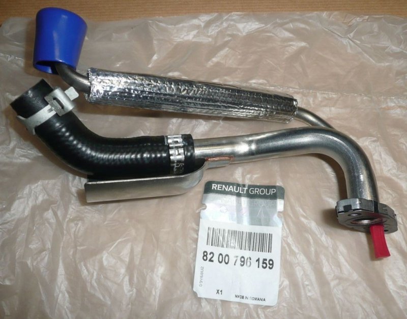 Original  Conduit de lubrification de la turbine Renault Master III , 8200796159