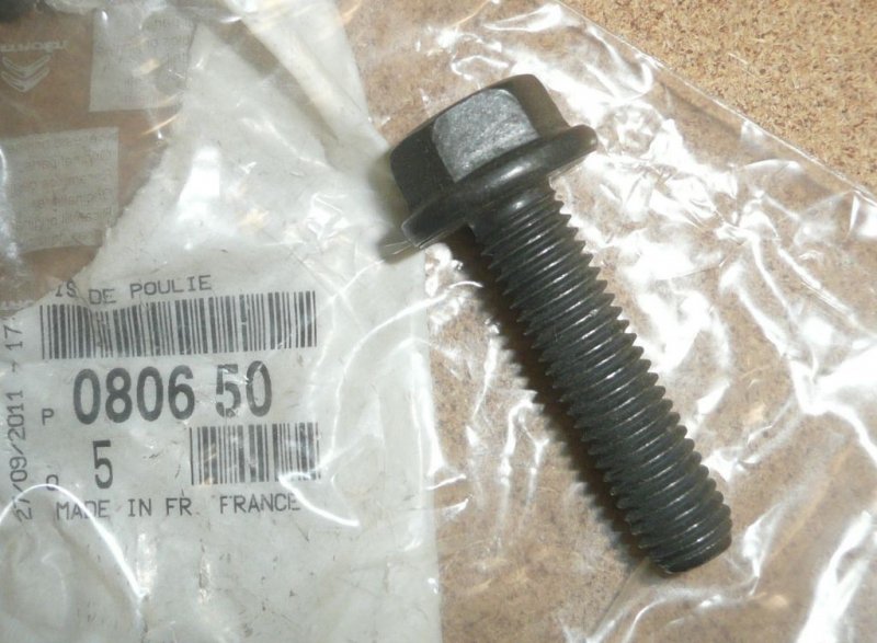 Boulon de roue d'arbre à cames Citroën C5 III, 0806.50, 080650