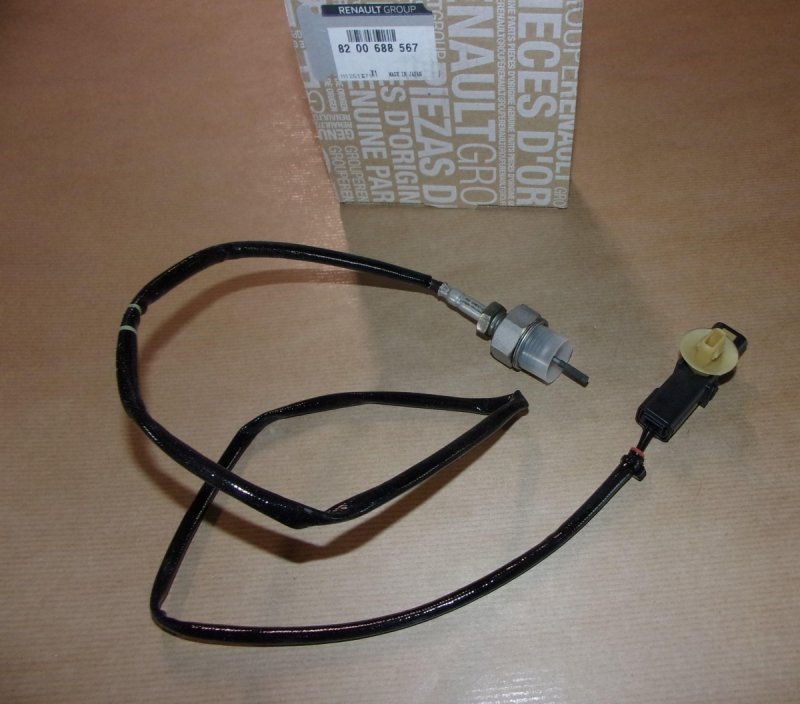 Original  Capteur de température des gaz d'échappement Renault Mégane II 1.5DCI Renault Captur I,II,Clio II,III,IV,V,Express/Van,Fluence,Kadjar,Kangoo I,II,III,Laguna III,Latitude,Mégane II,III,IV,Scénic II,III,IV,Talisman,Twingo II , 8200688567