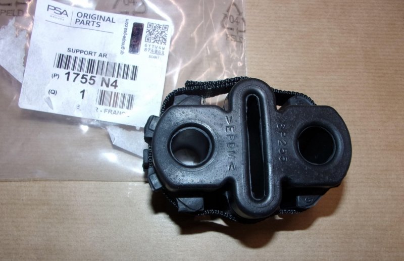 Support de silencieux Citroën Berlingo II 1.6 HDI, 1755.N4, 1755N4