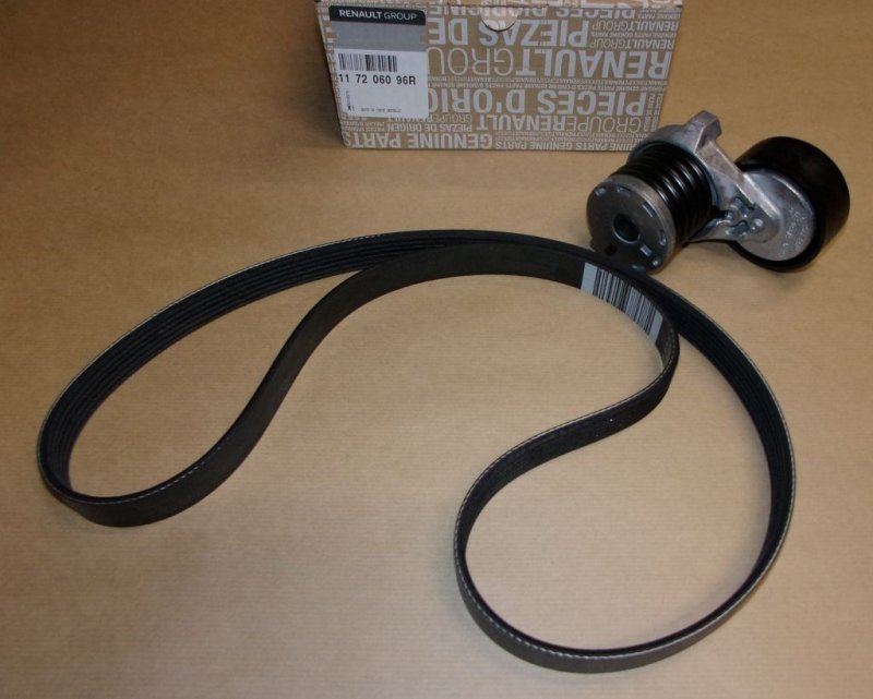 Ensemble de courroie d'alternateur Renault Megane III 1.5DCI, 117206096R, 