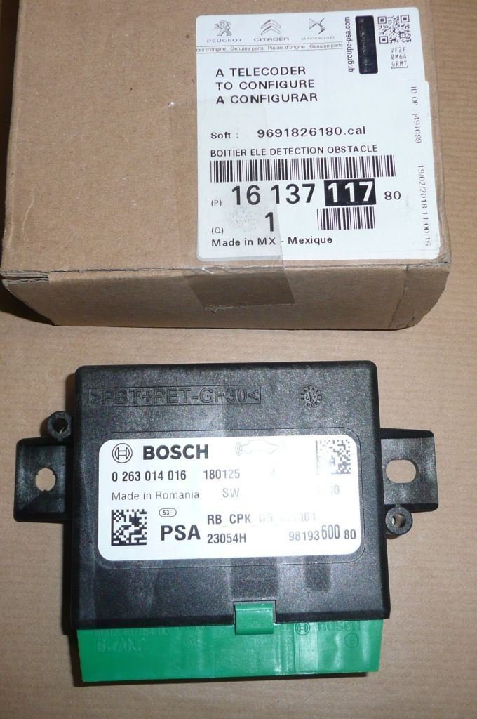 Module de stationnement Peugeot 508 unité centrale des capteurs de stationnement  ,  1613711780