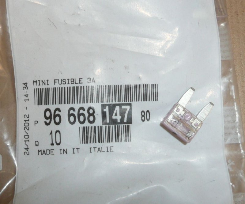 Fusible 3A, 9666814780, 9666814780, 