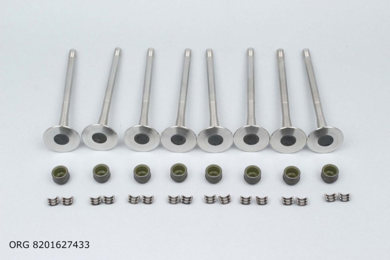 Soupape d'échappement d'origine 8 pièces Renault 2.0-2.3DCI, 8201627433, 7701479018, 7701476595, 1320200Q0R, 8201627433