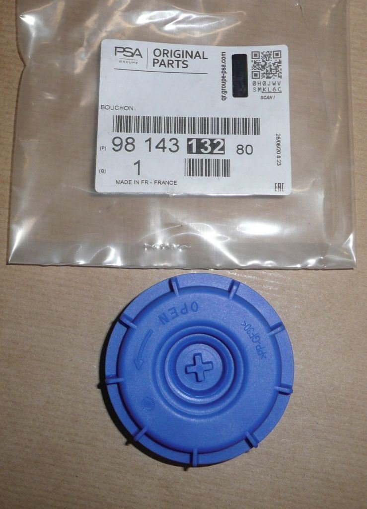 Bouchon de réservoir d'urée Citroën C3, Citroën C4, Peugeot 2008, 9814313280, 9814313280,
