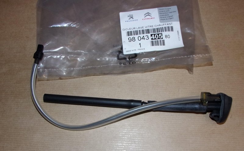 Embout de lave-glace Peugeot 208 I avec chauffage, 9804340580, 9804340580, 