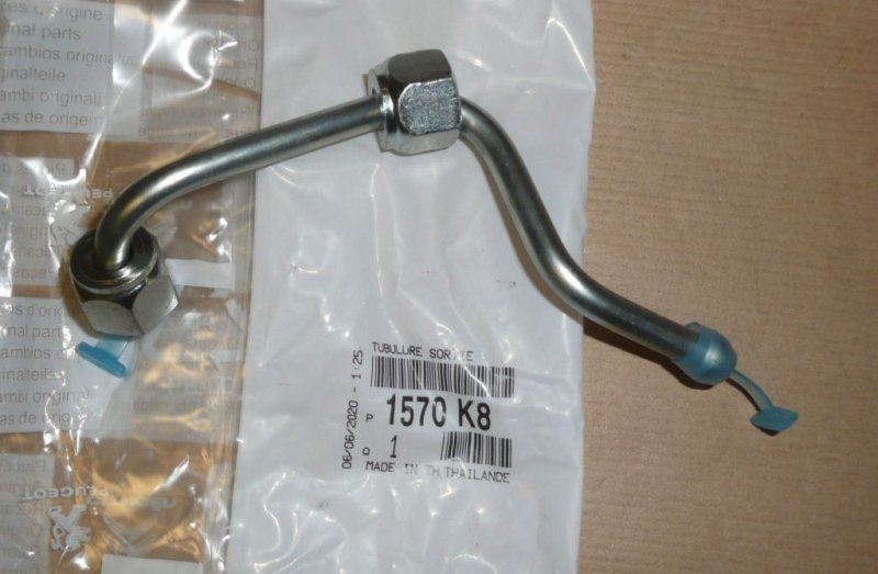 Conduite d'injection Citroën Jumper III 2.2HDI, 1570.K8, 1570K8