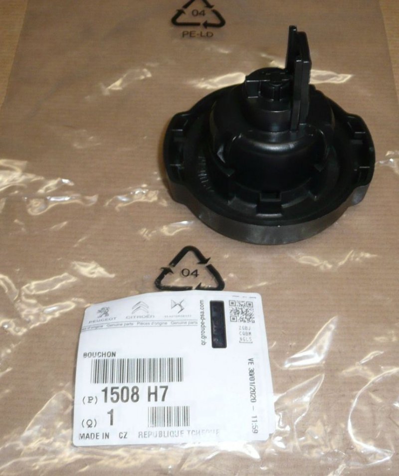Bouchon de réservoir de carburant Citroën Berlingo III, 1508.H7, 1508H7