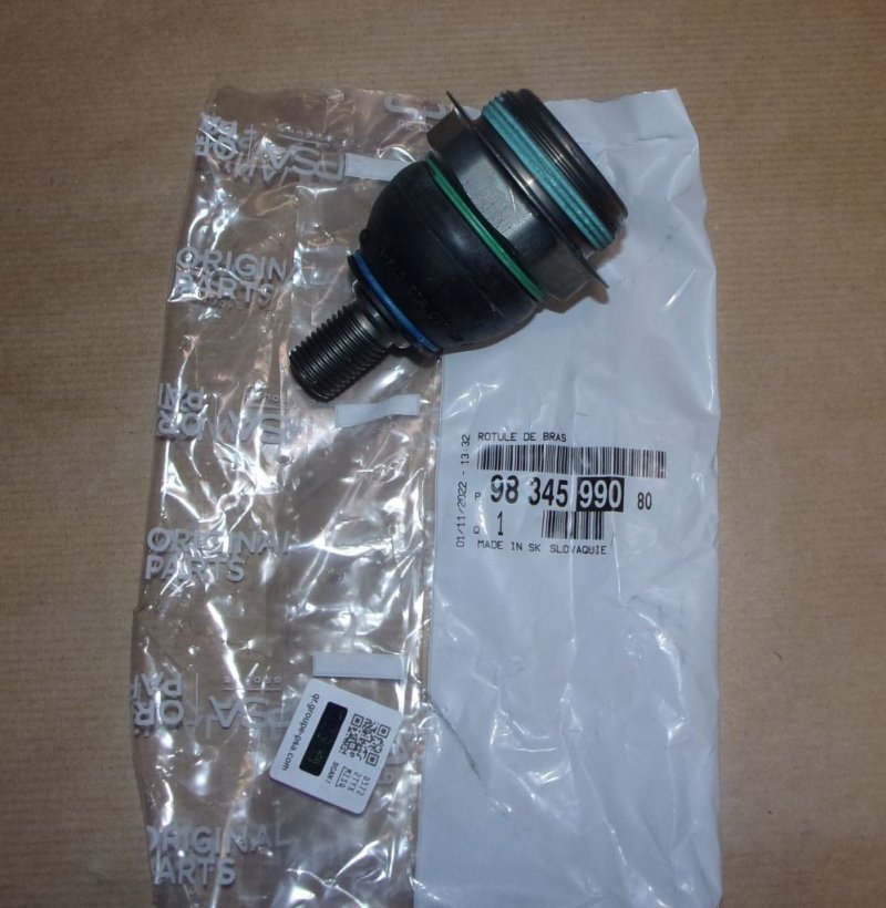 Axe de bras de suspension Citroën Jumpy IV, 9834599080, 9834599080,