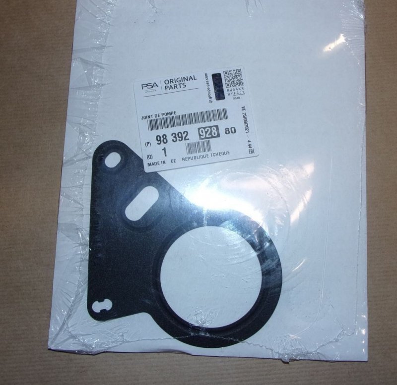 Joint de la pompe d'injection Peugeot 5008 2.0 HDI, 9839292880, 9839292880, 