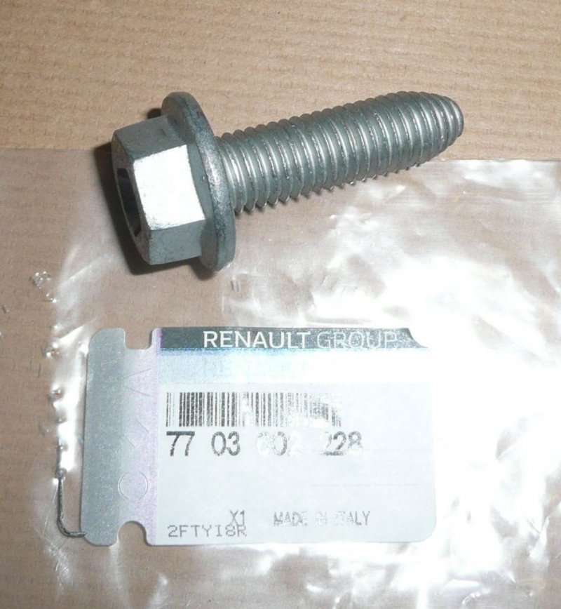 Original  Boulon de fixation du moteur Renault Megane II , 7703602228