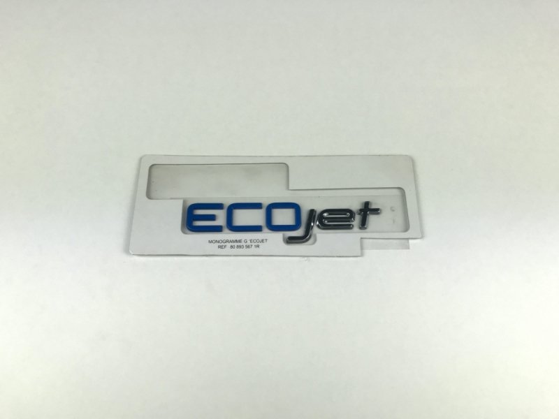 Pièce d'origine emblème logo EcoJet gauche pour Fiat Talento , 808935671R