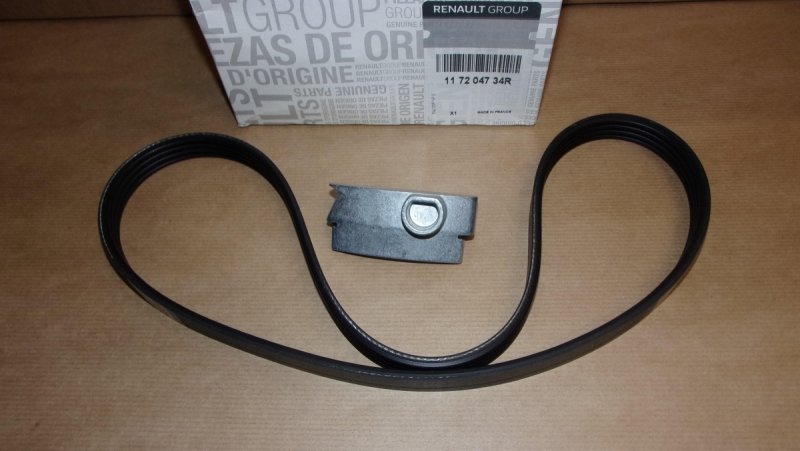 Courroie d'alternateur 4PK842 Dacia Logan 1.2, 117204734R, 