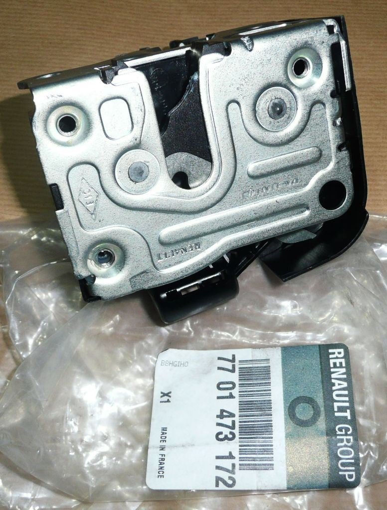 Original  Serrure de porte Renault Megane et avant droit 3 broches ,  7701473172