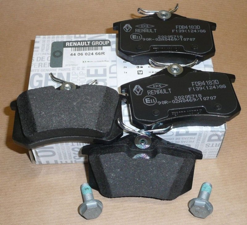 Plaquettes de frein arrière d'origine pour Renault CLIO, MEGANE, SCENIC, TWINGO , 440602466R