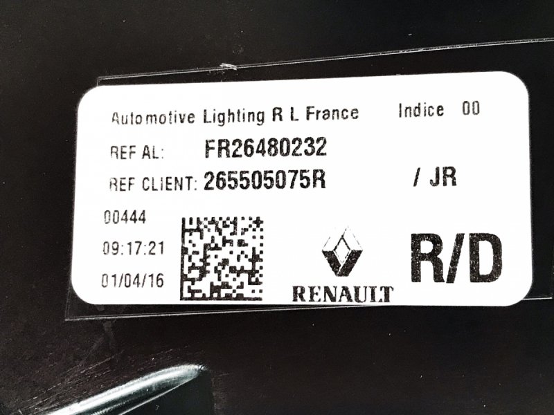 Original Feu arrière droit Renault Talisman Break, 265505075R