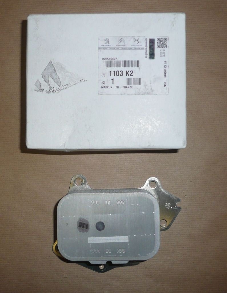 Radiateur d'huile Citroën C1, Citroën C2, Citroën Berlingo, Peugeot 1007, 1103.K2, 1103K2