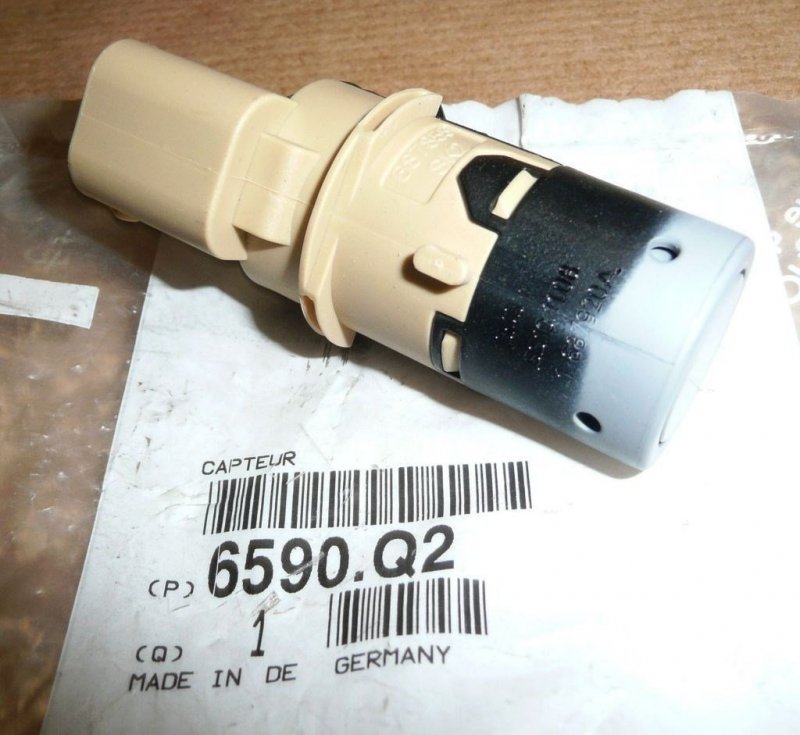 Capteur de stationnement Pdc ORIGINAL (aide au stationnement) Citroën Peugeot C2 C3 II 307 807, 6590Q2, 6590.Q2